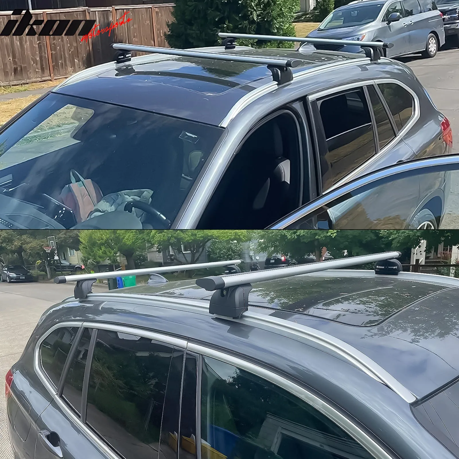 2008  Audi Q5 06 Q7 2016  X1 SUV 2PCS 47" Cross Bar Rail Cargo Carrier