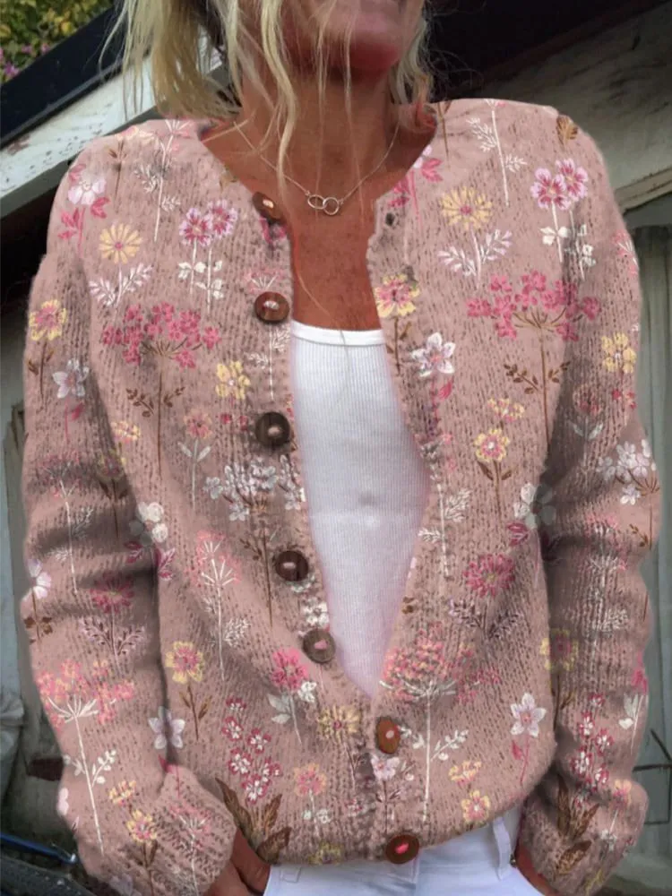 Alda | Floral Pattern Cardigan