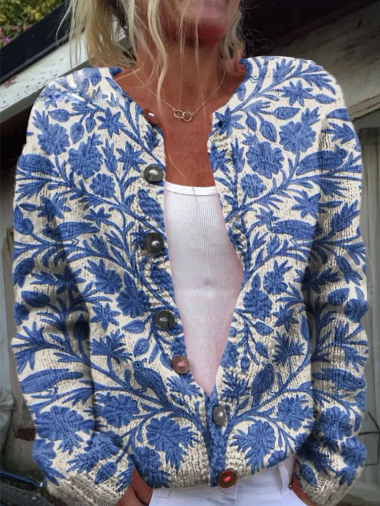 Alda | Floral Pattern Cardigan