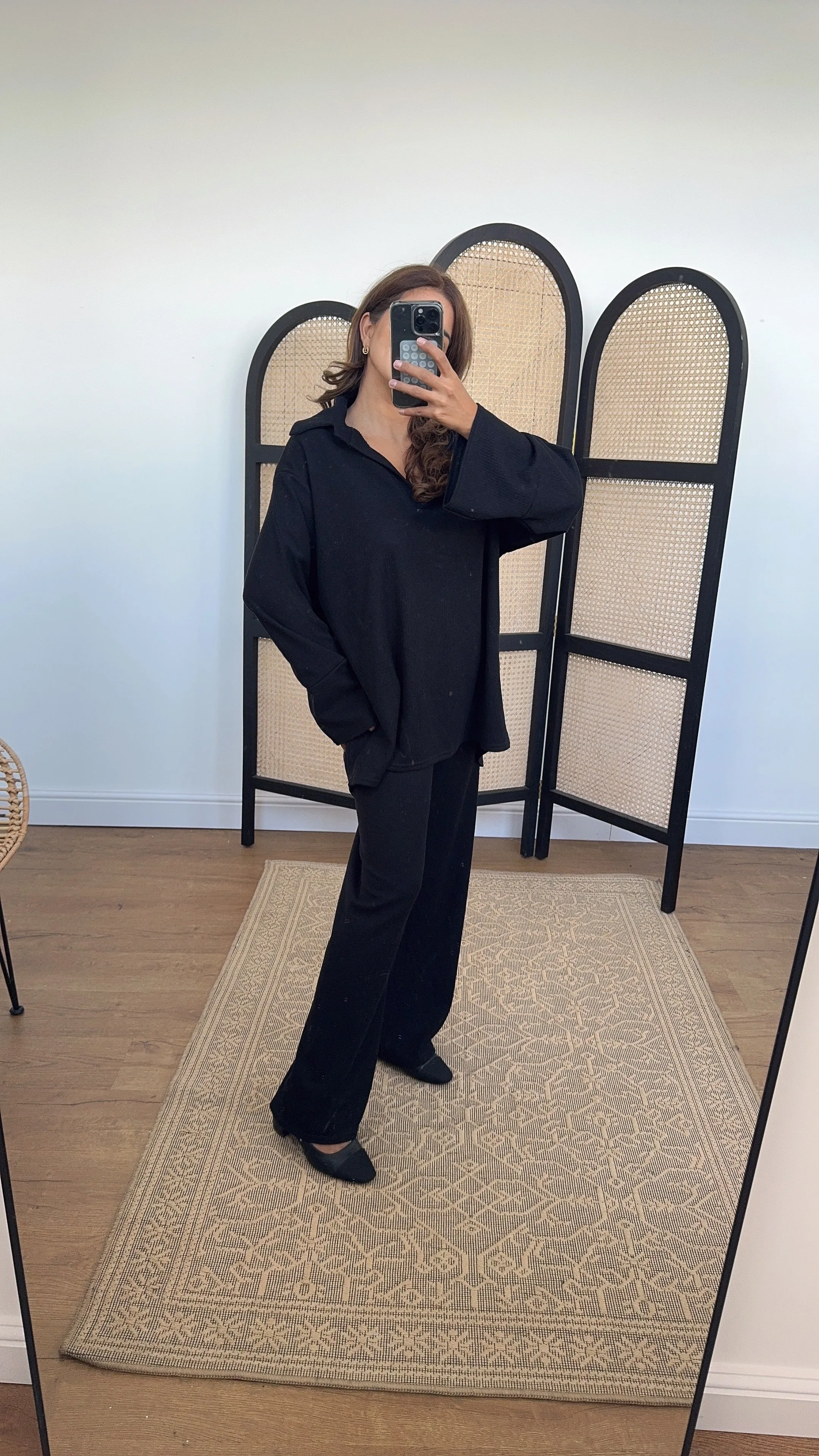 Ana knit coord in black