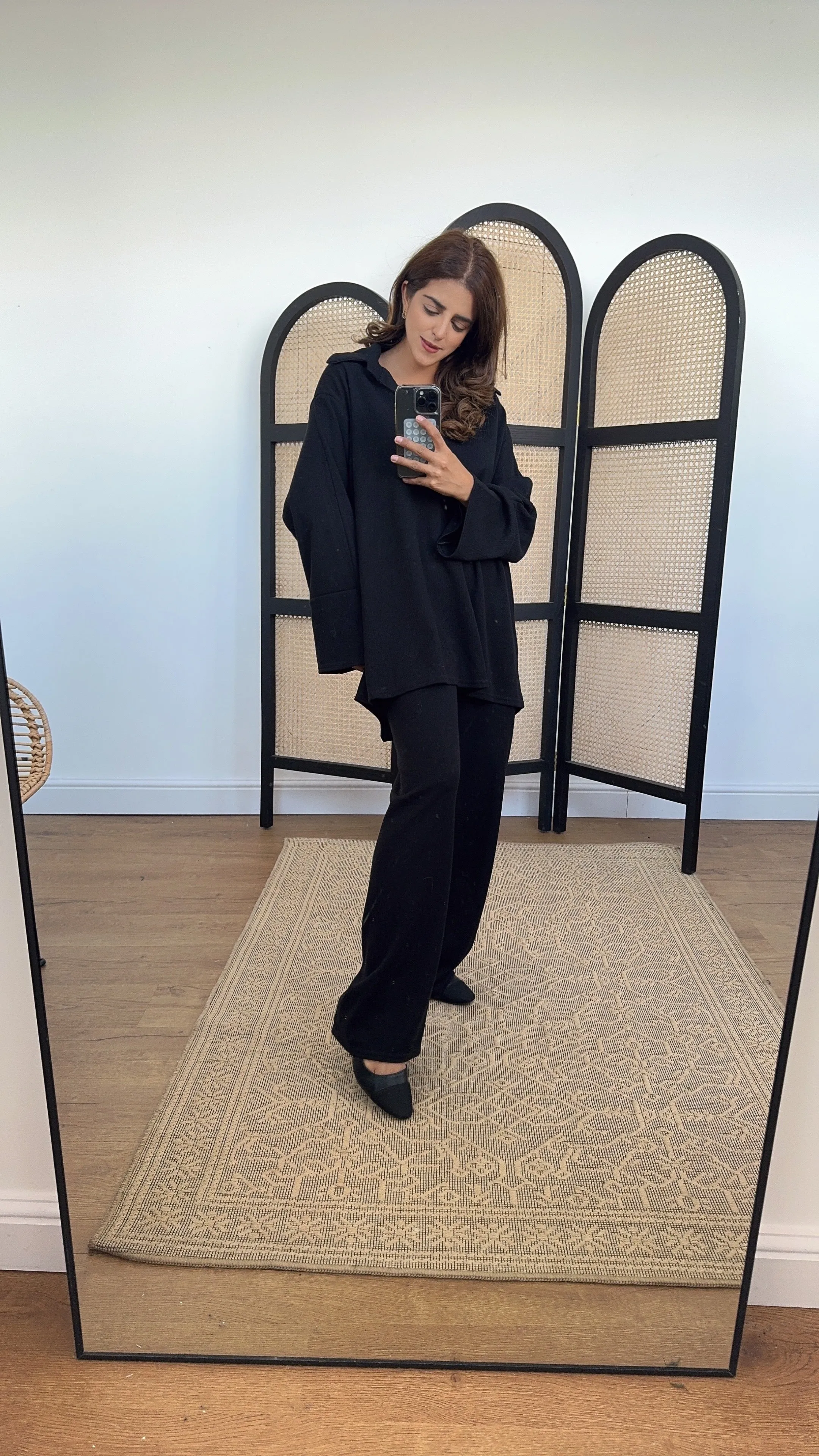 Ana knit coord in black