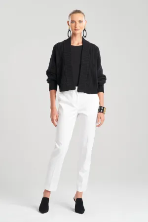 Beijing Textured Knit Crop Cardigan