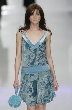 Blumarine - Aqua Knit Cardigan with Belt - IT 40