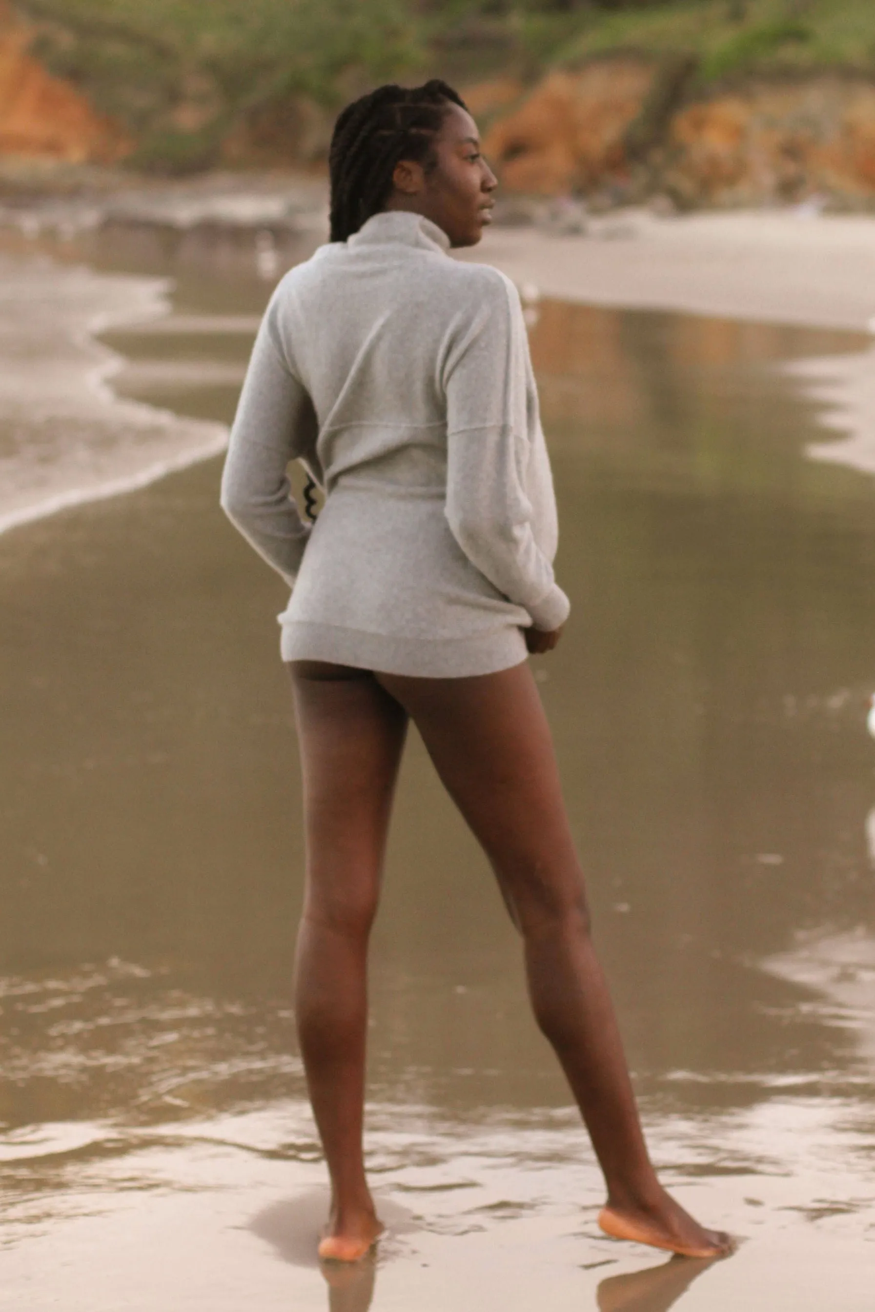 CALA GREY MARLE CASHMERE TUNIC