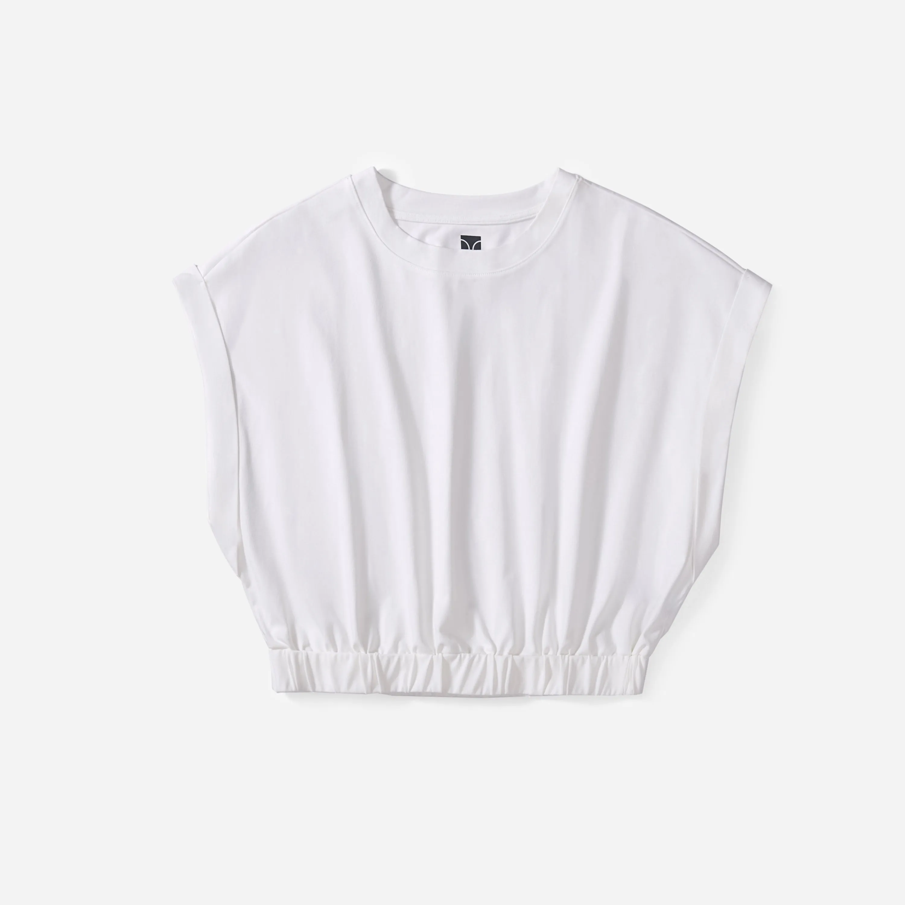 Cool Cotton Cap Sleeve Crop Top