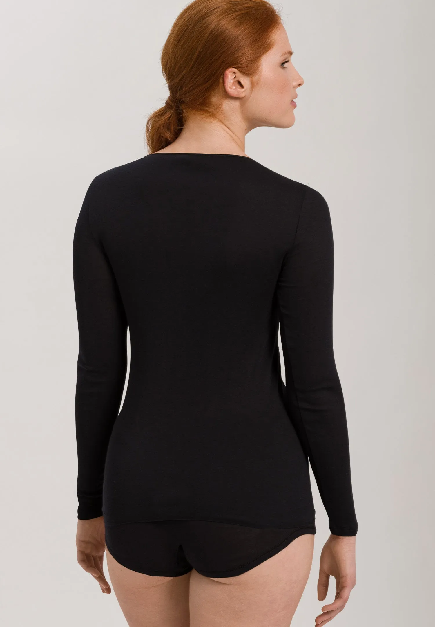 Cotton Seamless Long Sleeve Shirt