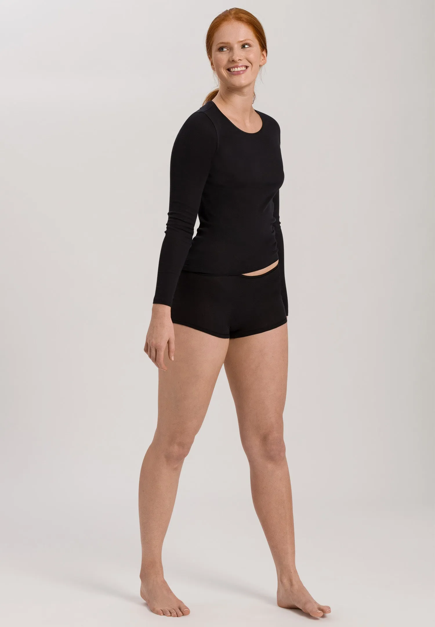 Cotton Seamless Long Sleeve Shirt
