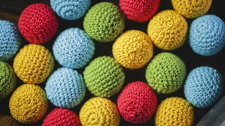 Crochet Ball Set Blue by TCC