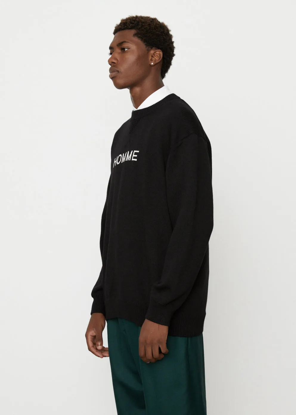 Homme Intarsia Crew