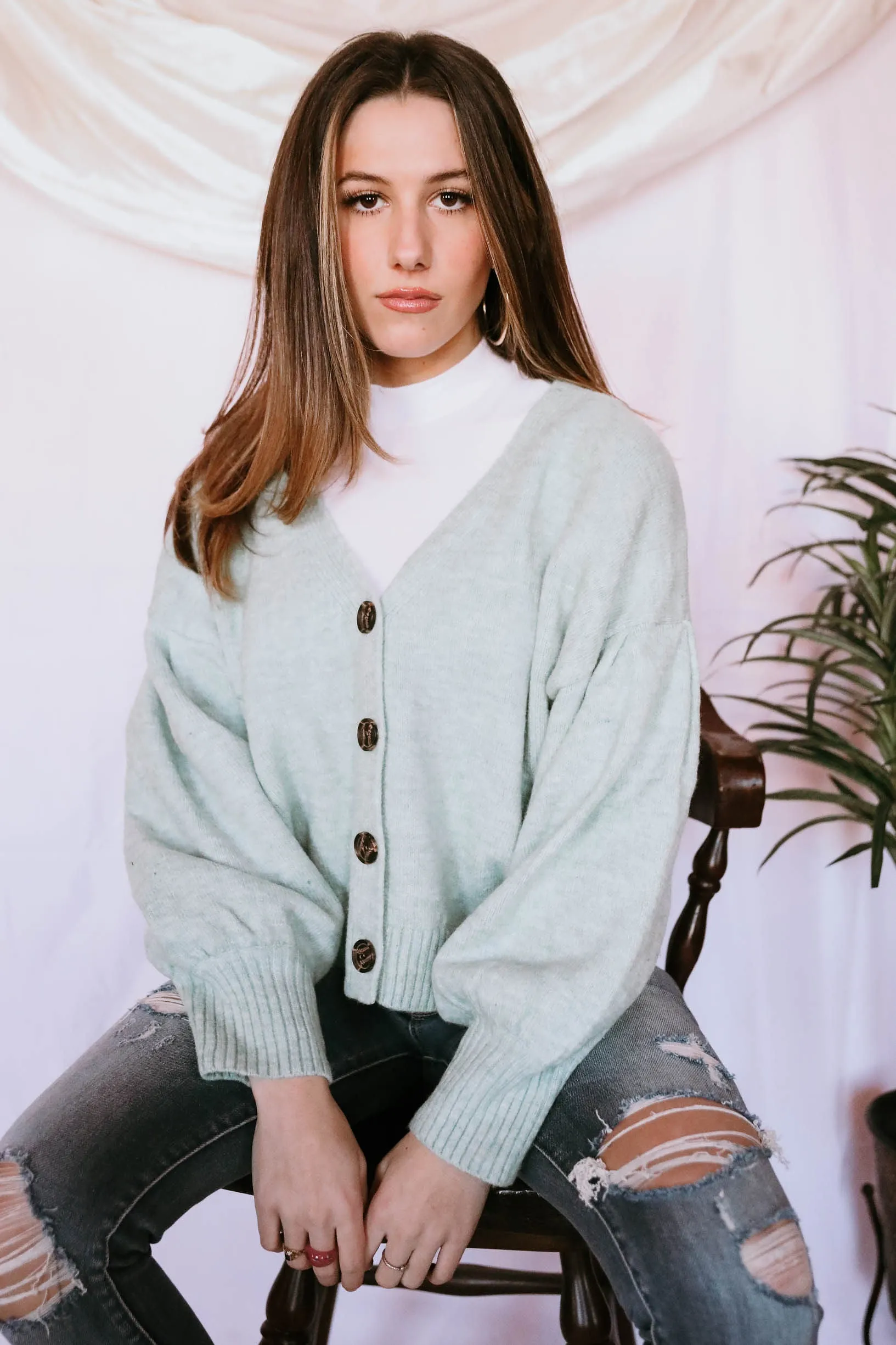 Mint to be Yours Cardigan Sweater