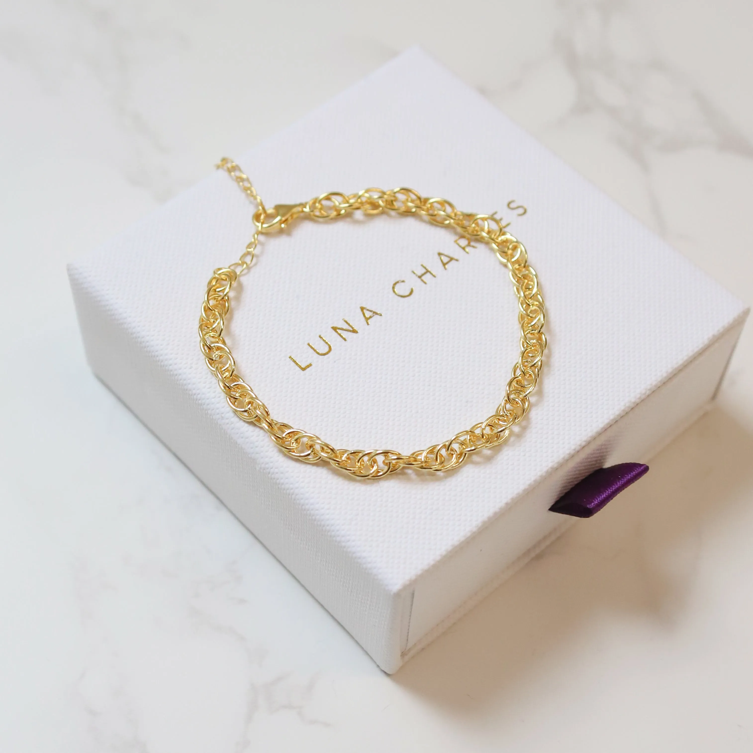 Monica Cable Bracelet | 18k Gold Plated