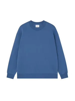 Ocean blue relaxed-fit sweatshirt