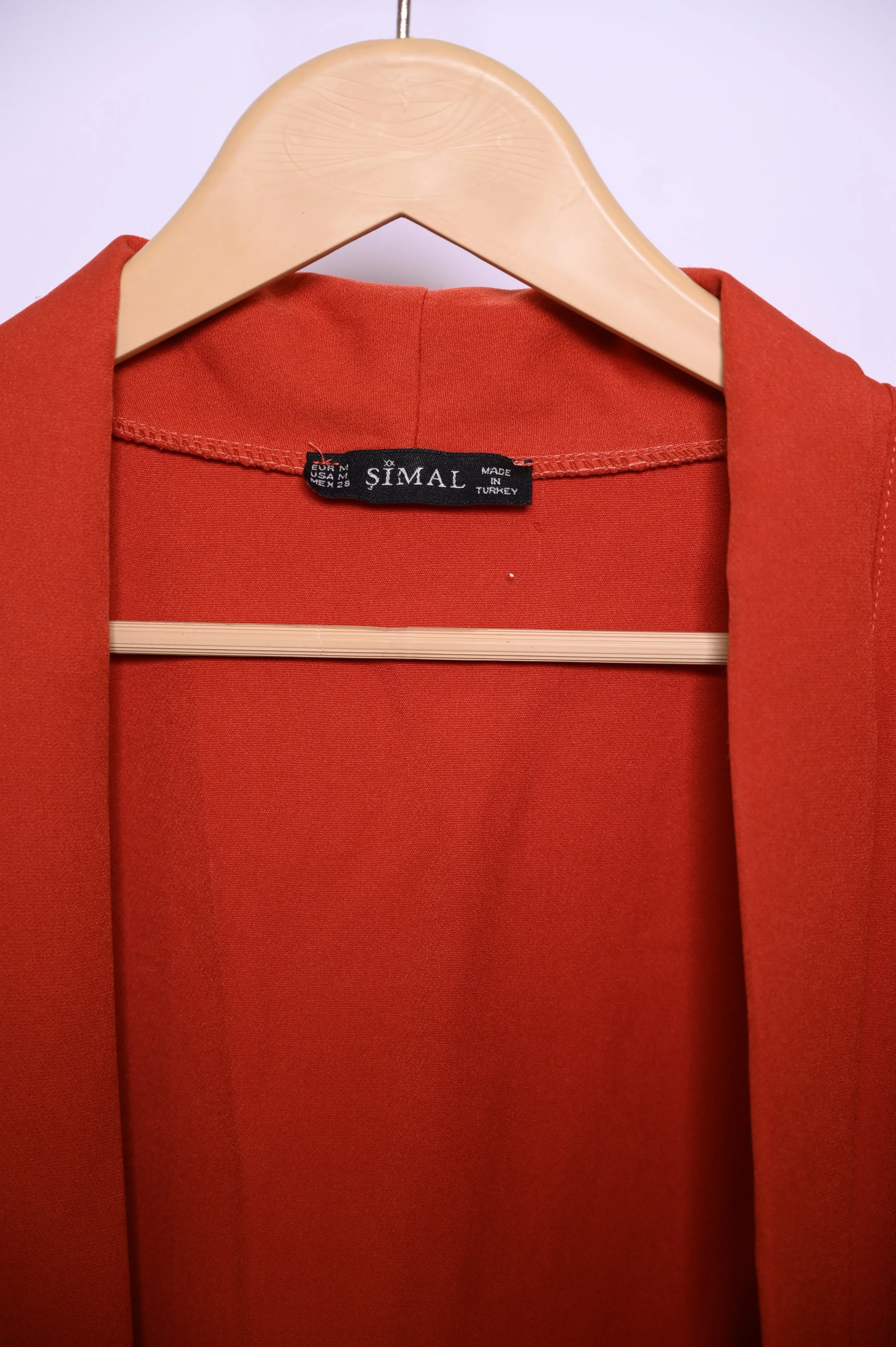Orange Polyester Shrug