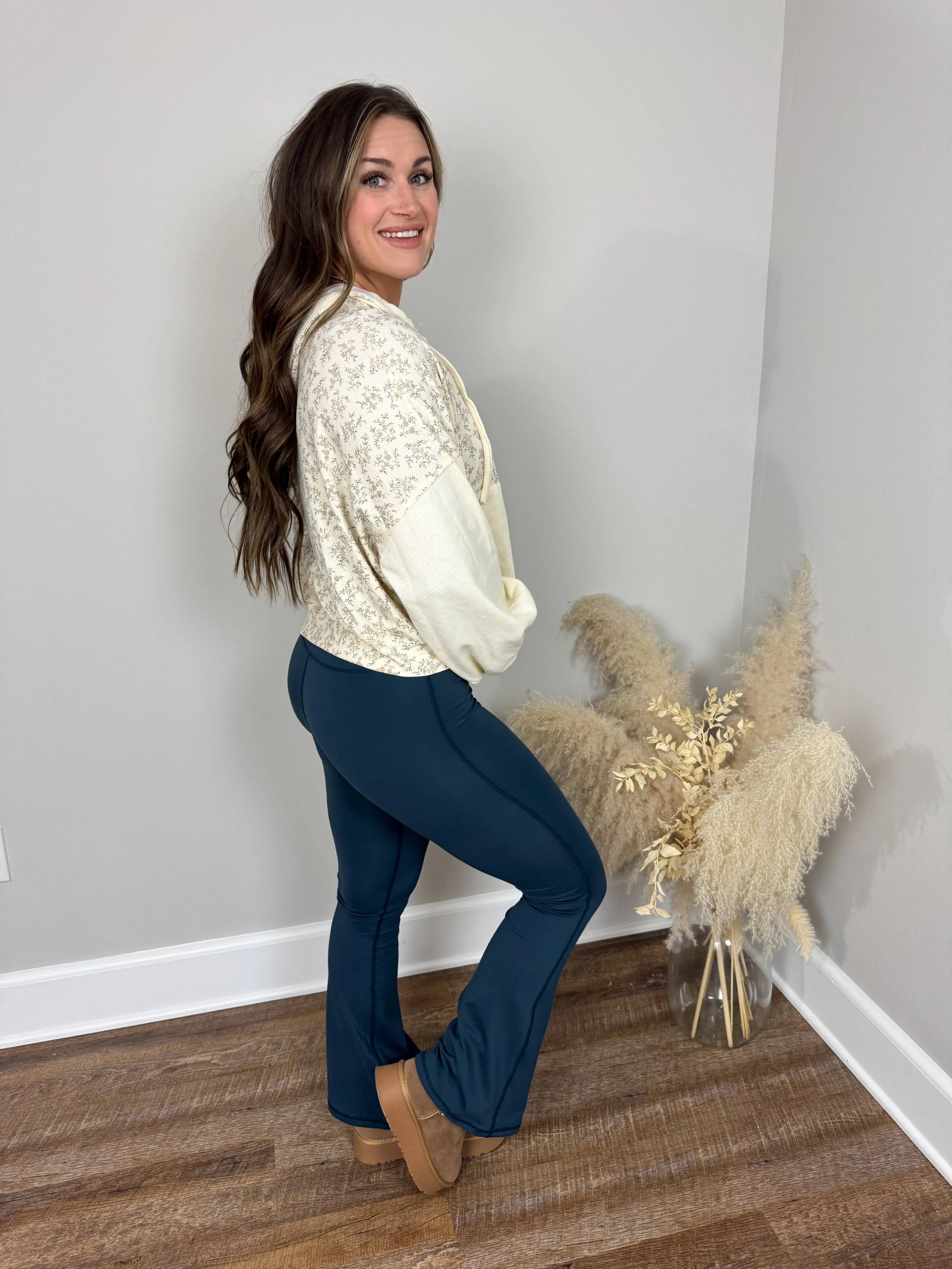 Richmond Flare Leggings | Navy
