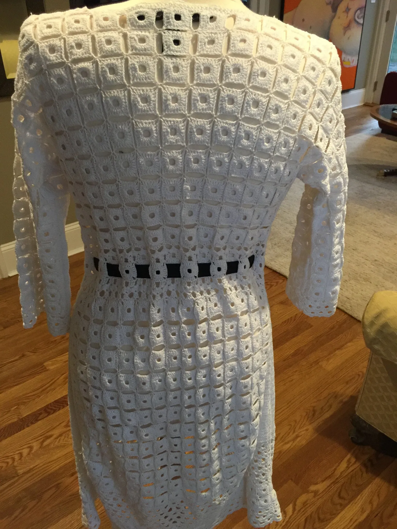 Robert Rodriguez White Long Cardigan