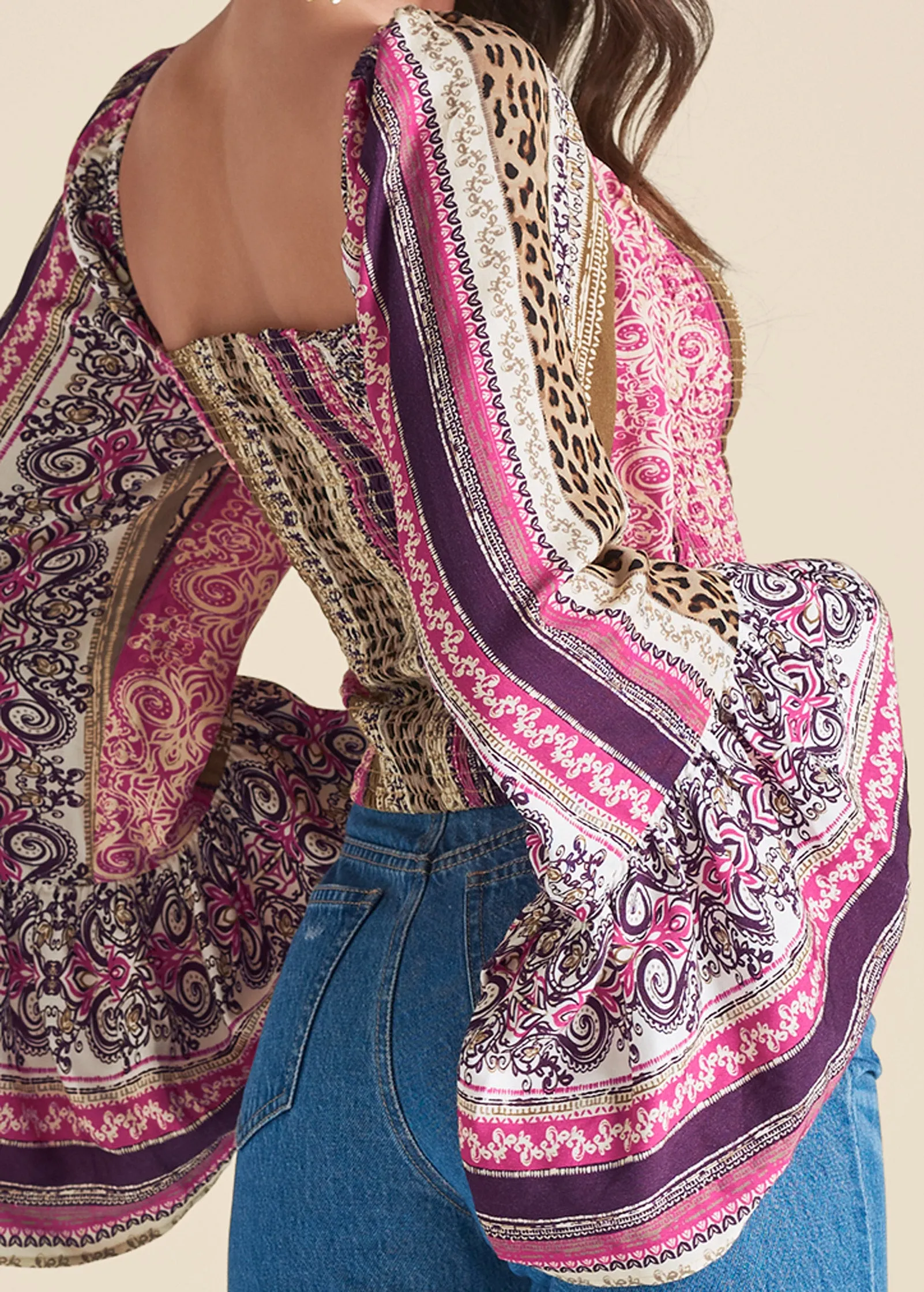 Sandstorm Stripe Top - Pink Multi