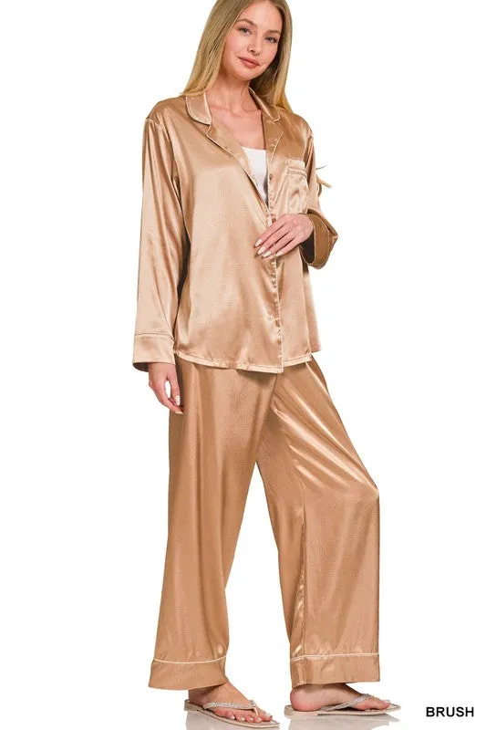 Silly For Satin Pajama Set