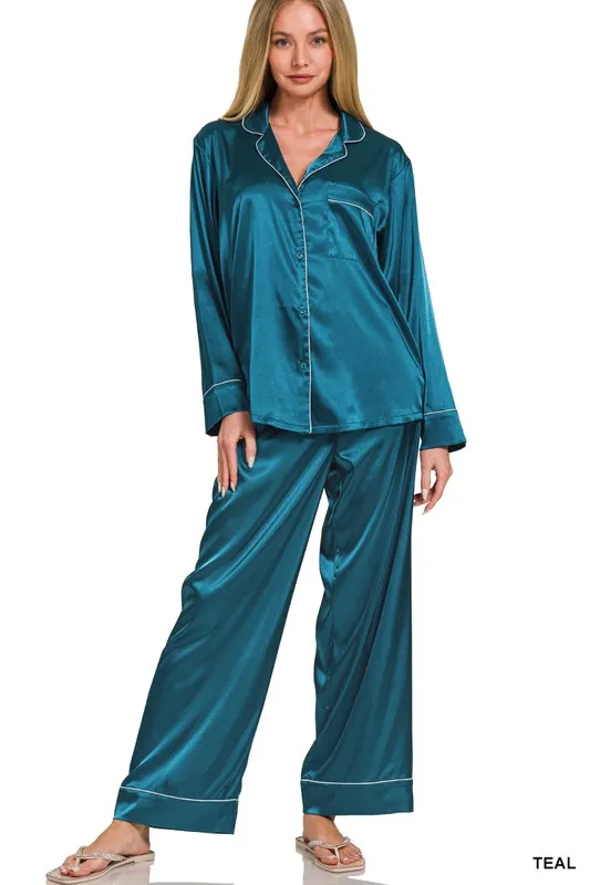 Silly For Satin Pajama Set
