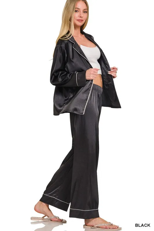Silly For Satin Pajama Set