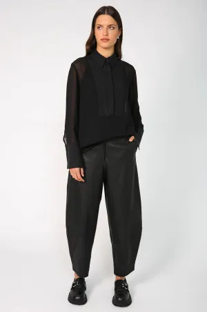 tux shirt / black
