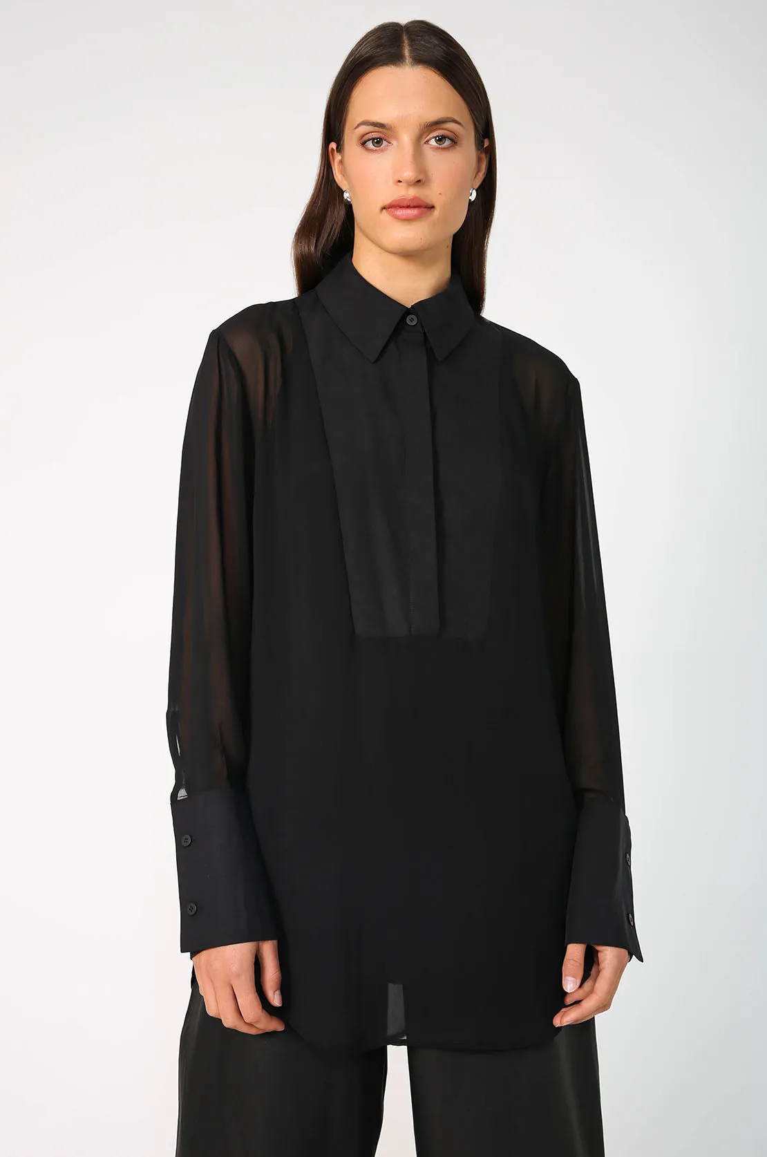 tux shirt / black