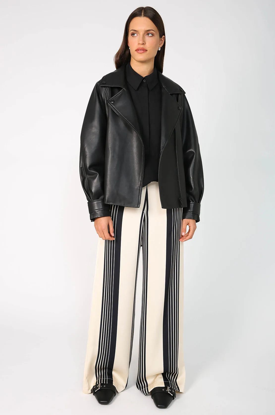 tux shirt / black