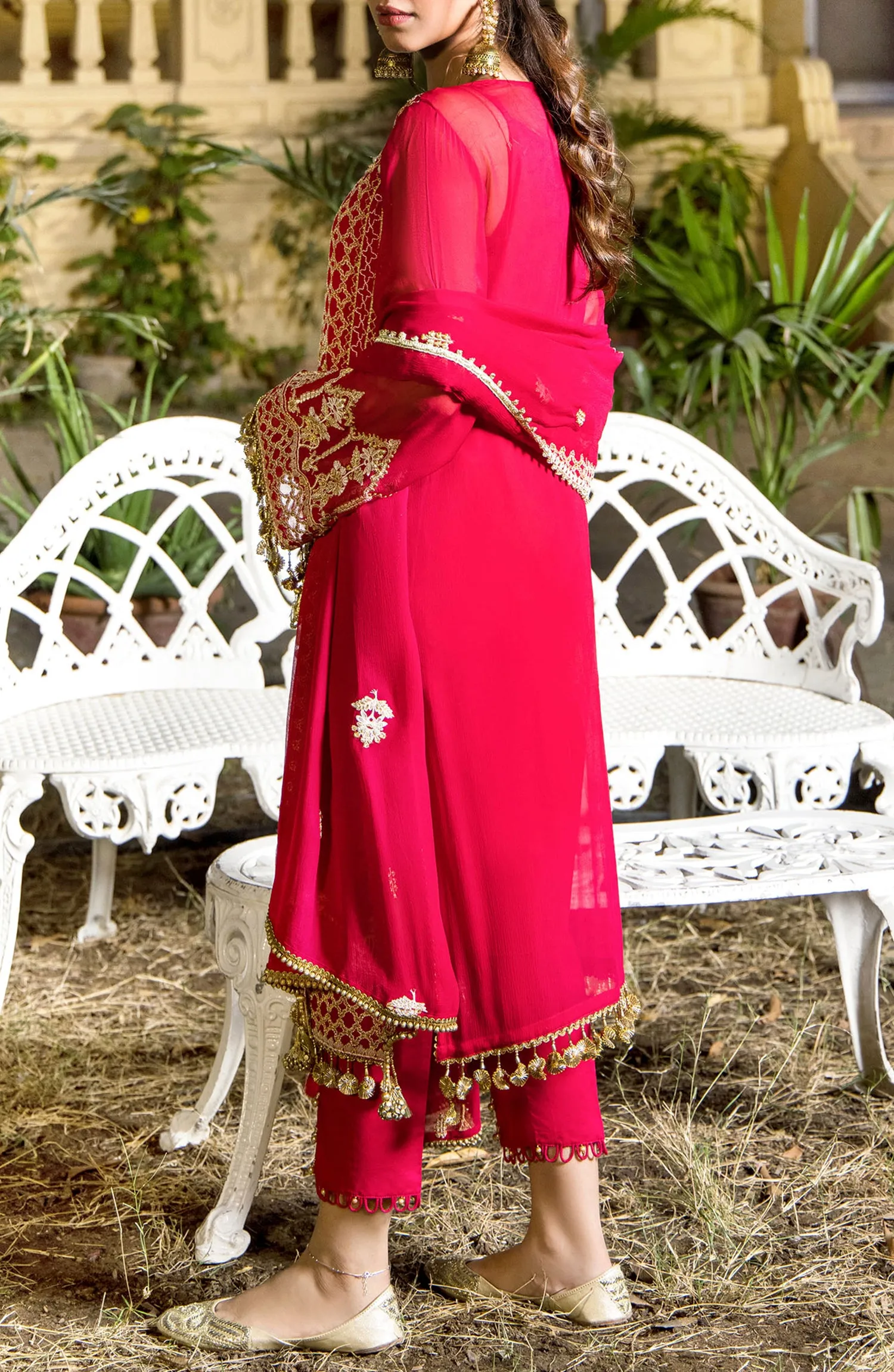 Unstitched | 3 Piece | Embroidered Chiffon NRF-024