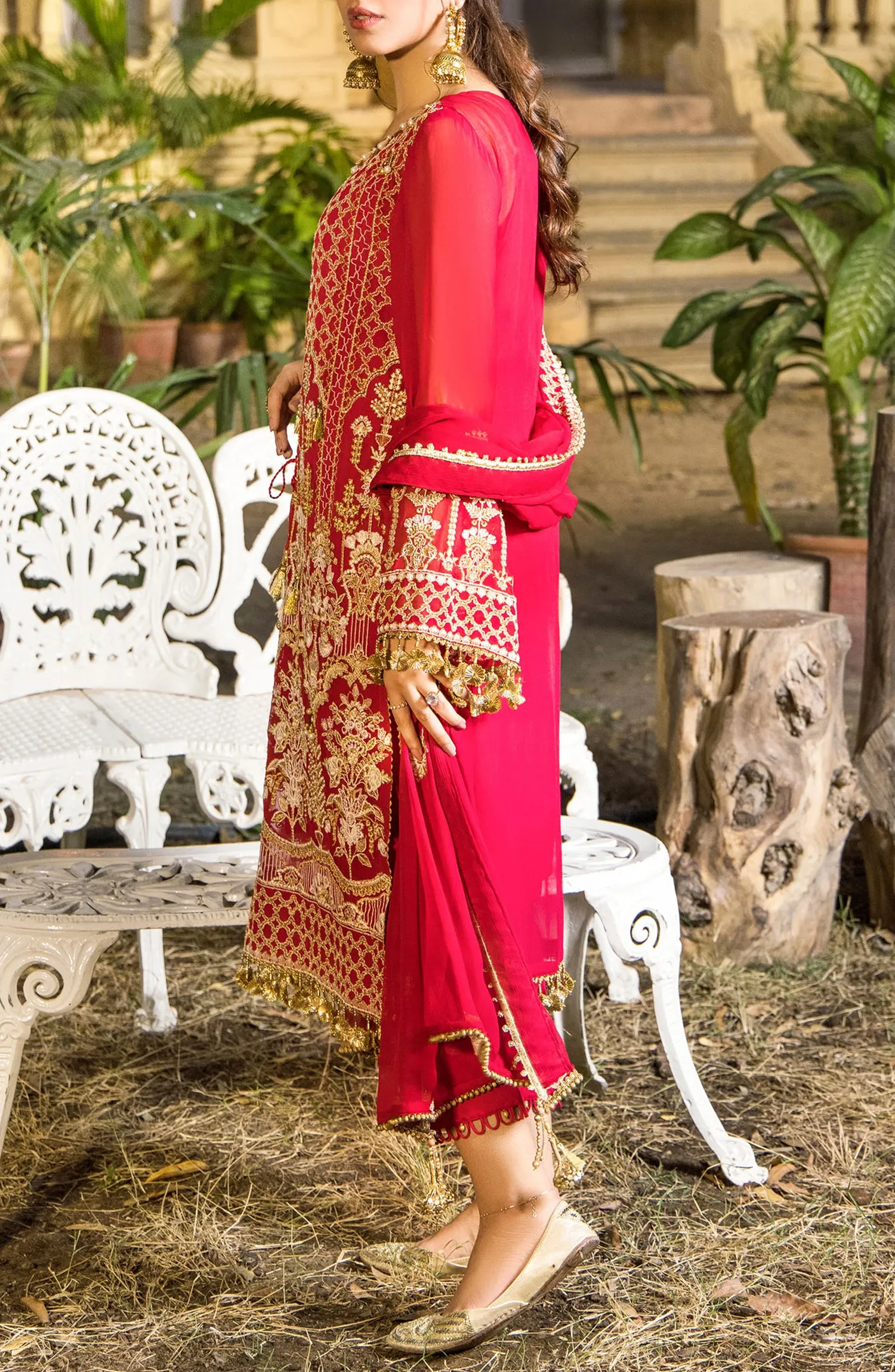 Unstitched | 3 Piece | Embroidered Chiffon NRF-024