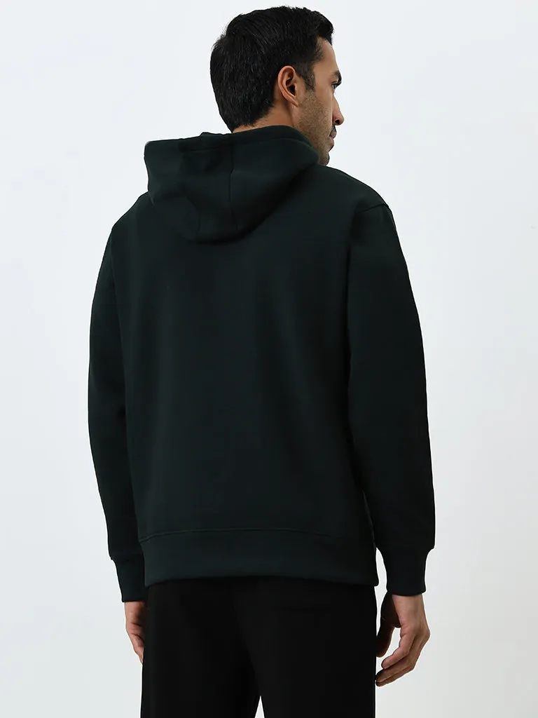 WES Casuals Dark Green Relaxed-Fit Sweatshirt