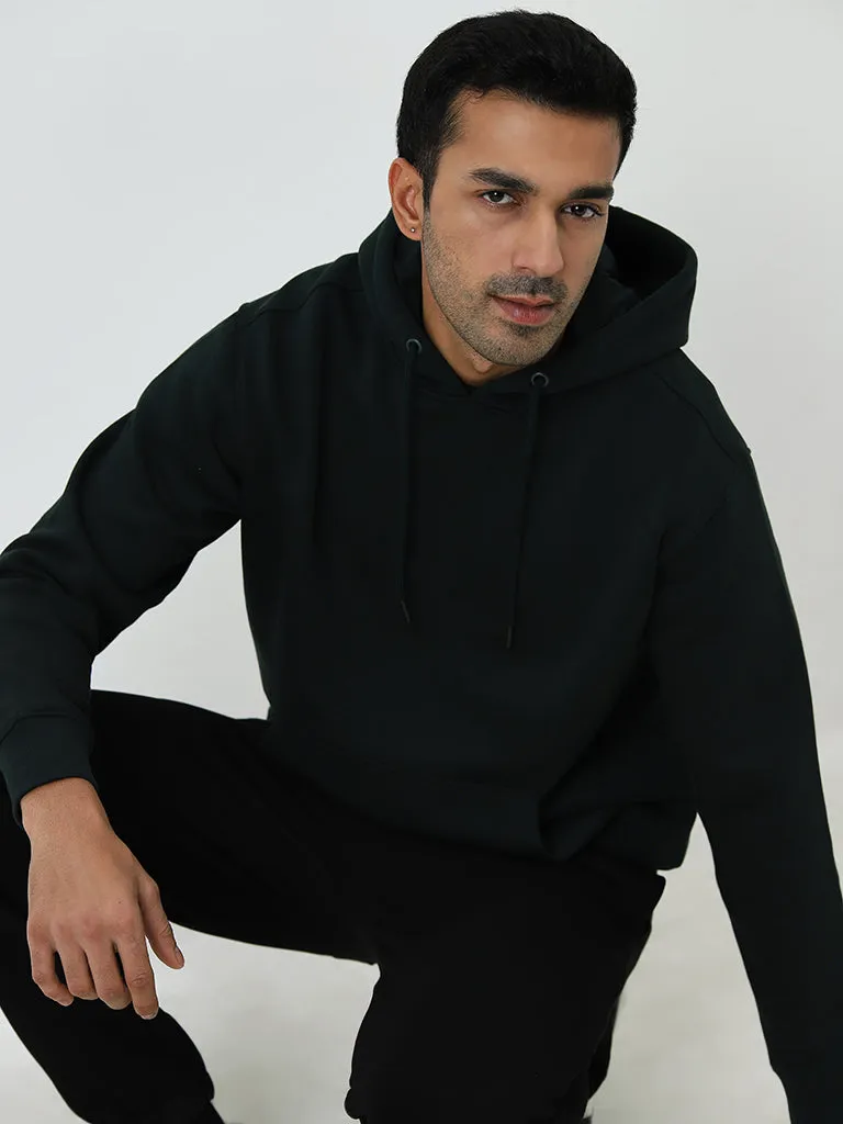 WES Casuals Dark Green Relaxed-Fit Sweatshirt